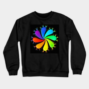 bright vivid rainbow Crewneck Sweatshirt